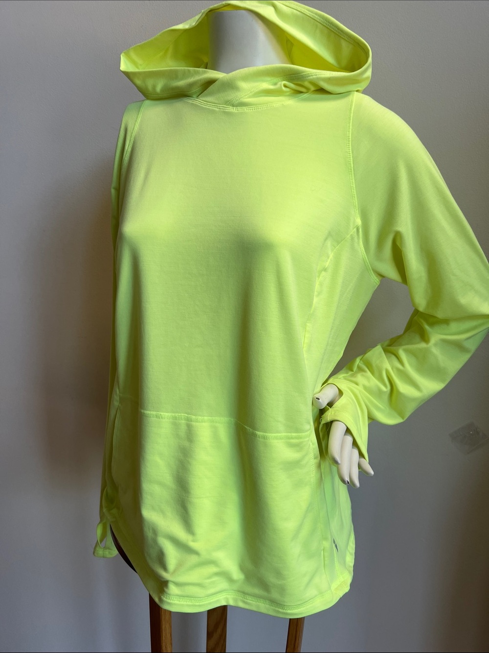 Fila Neon Yellow Women's Hooded Performance Sweatshirt